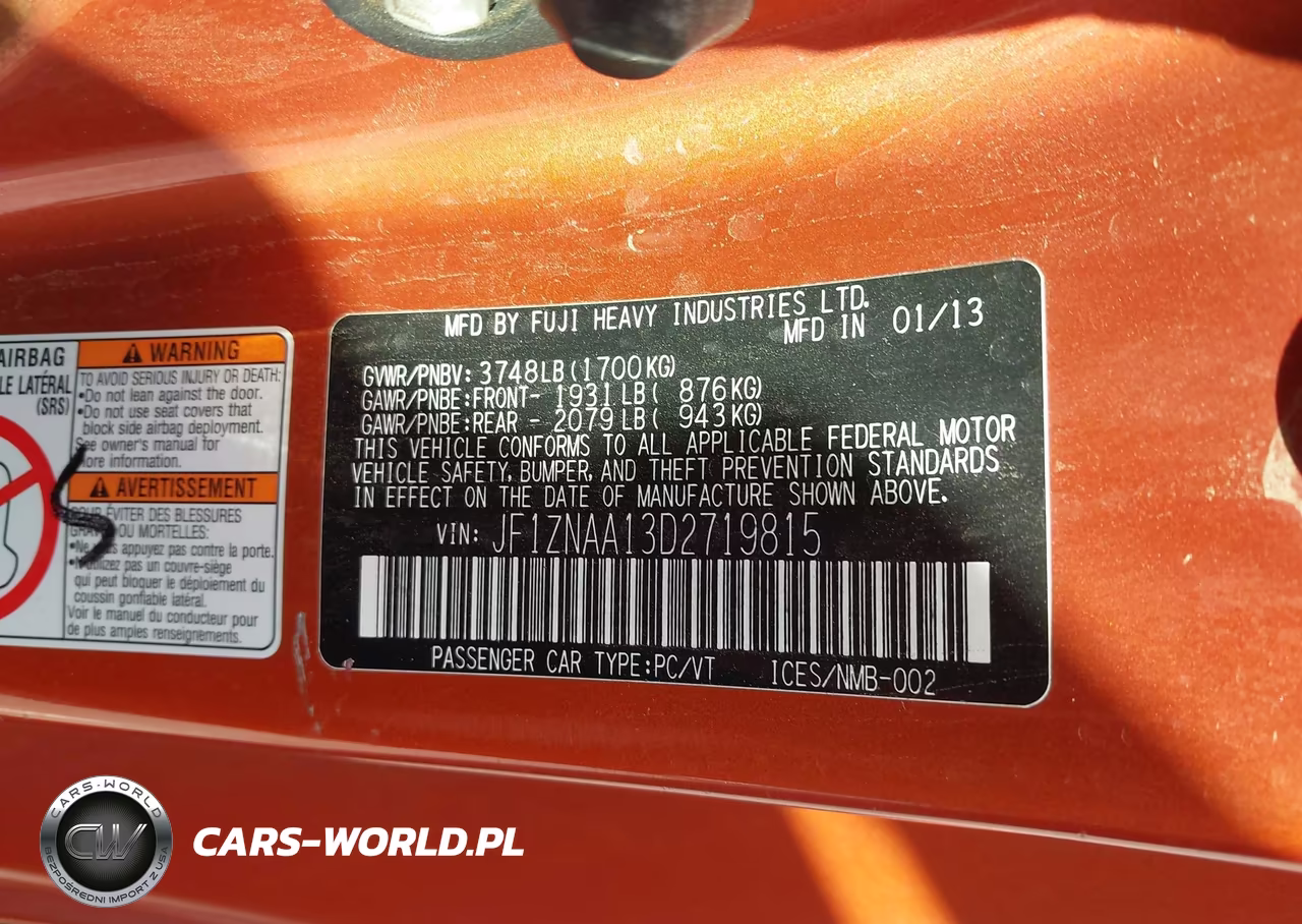 2013 Scion Fr-S VIN:JF1ZNAA13D2719815 - 9