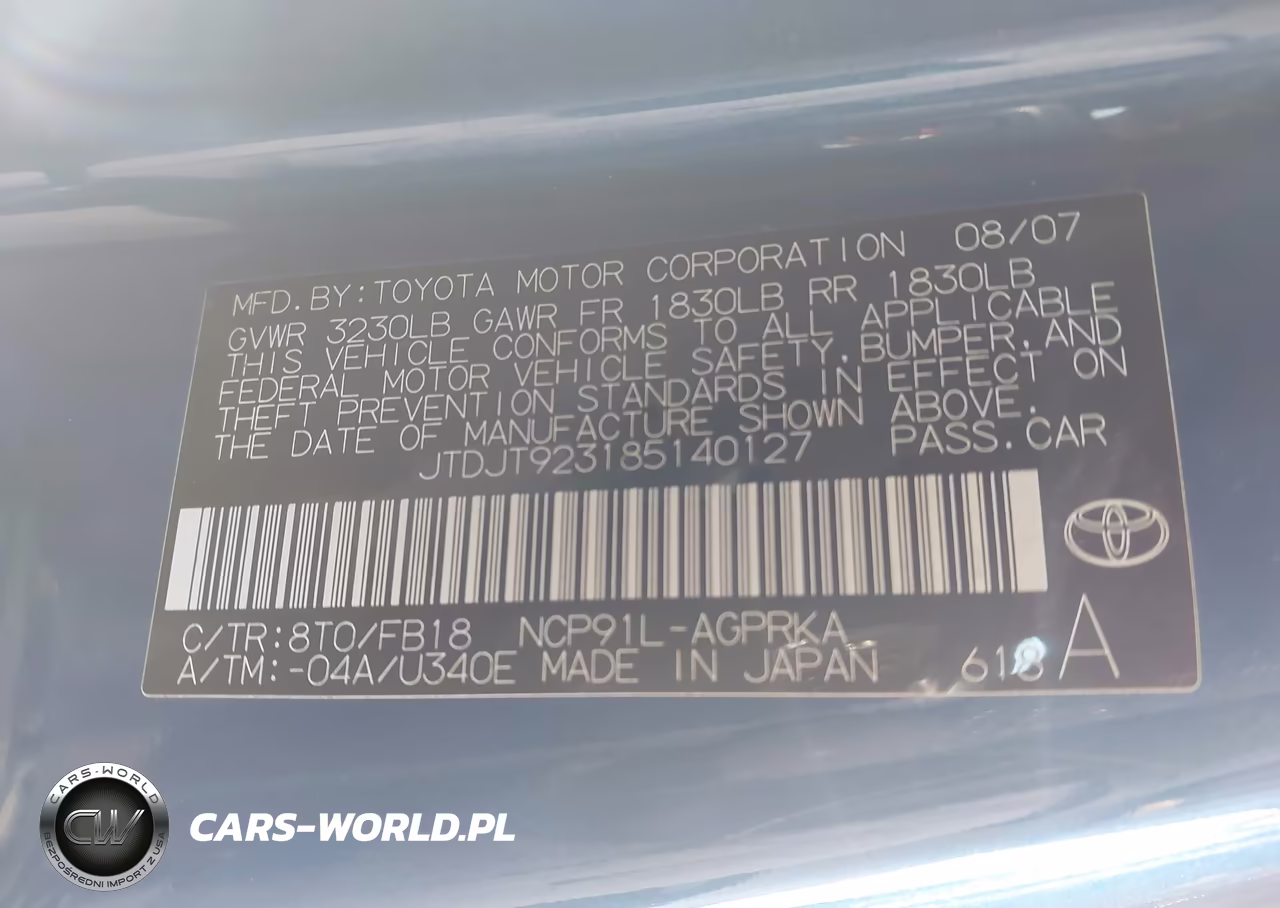 2008 Toyota Yaris VIN:JTDJT923185140127 - 9