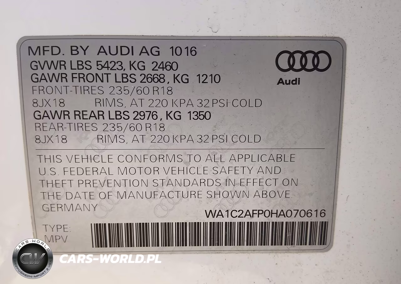 2017 Audi Q5 2.0T Premium VIN:WA1C2AFP0HA070616 - 9