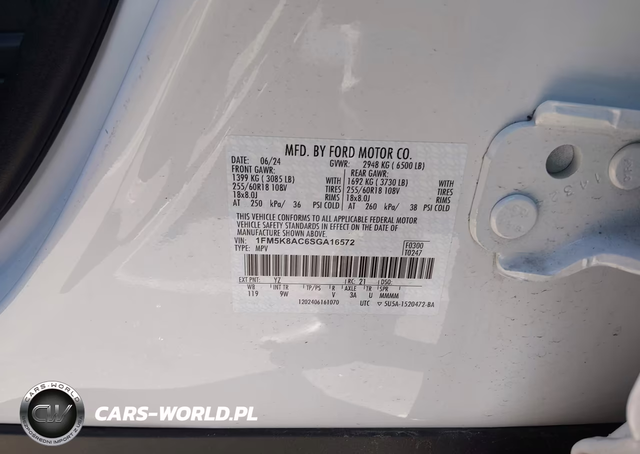 2025 Ford Police Interceptor Utility VIN:1FM5K8AC6SGA16572 - 9