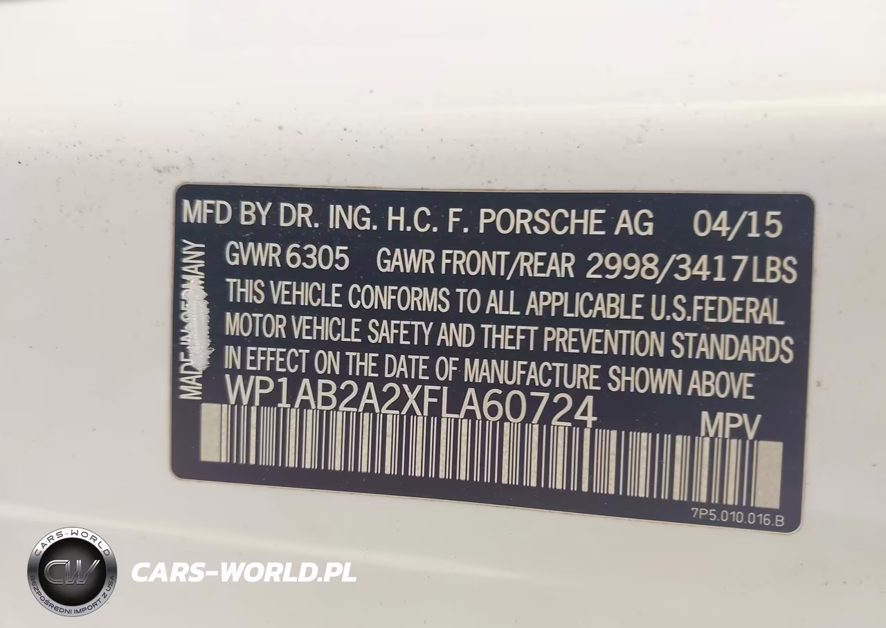 2015 Porsche Cayenne S VIN:WP1AB2A2XFLA60724 - 9