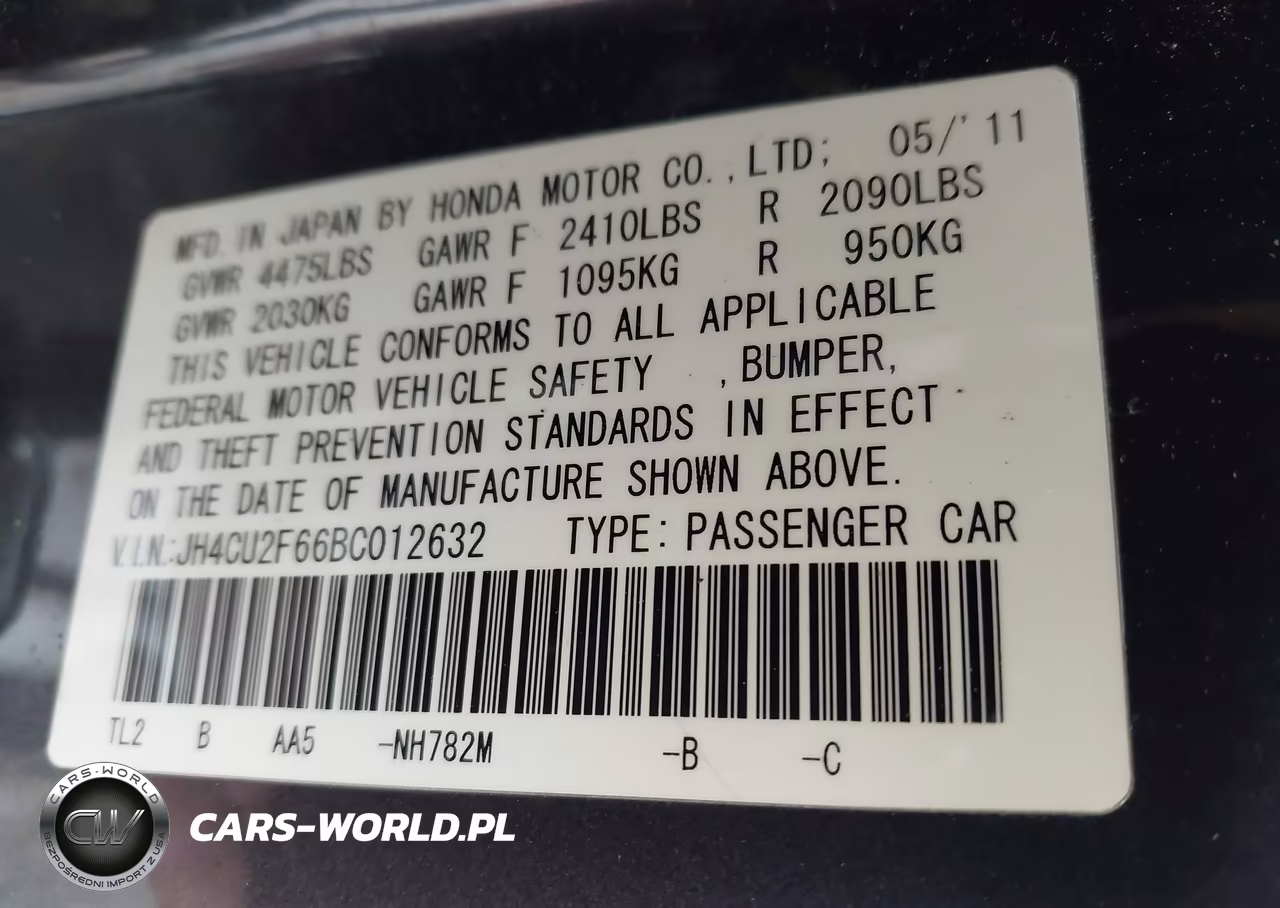 2011 Acura Tsx 2.4 VIN:JH4CU2F66BC012632 - 9
