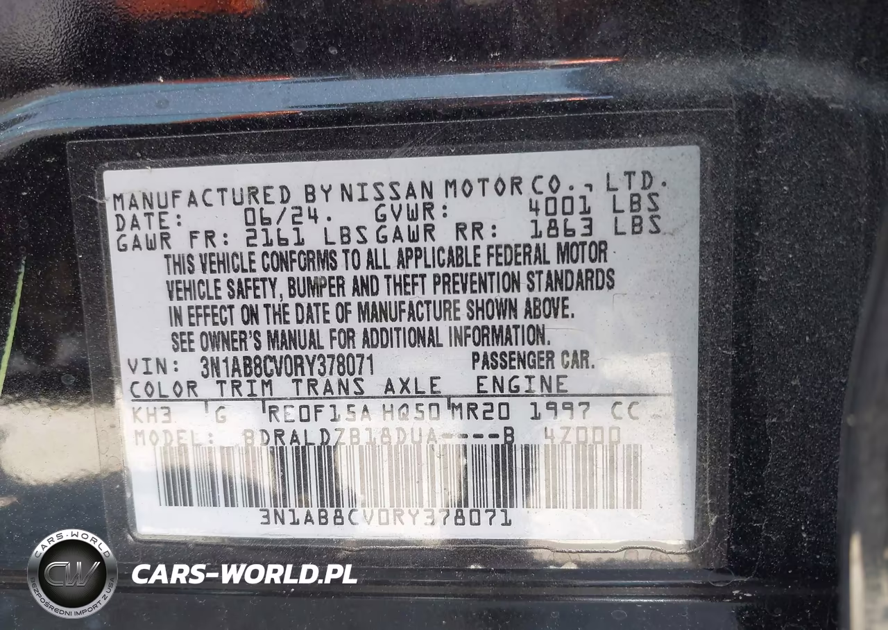 2024 Nissan Sentra Sv Xtronic Cvt VIN:3N1AB8CV0RY378071 - 9