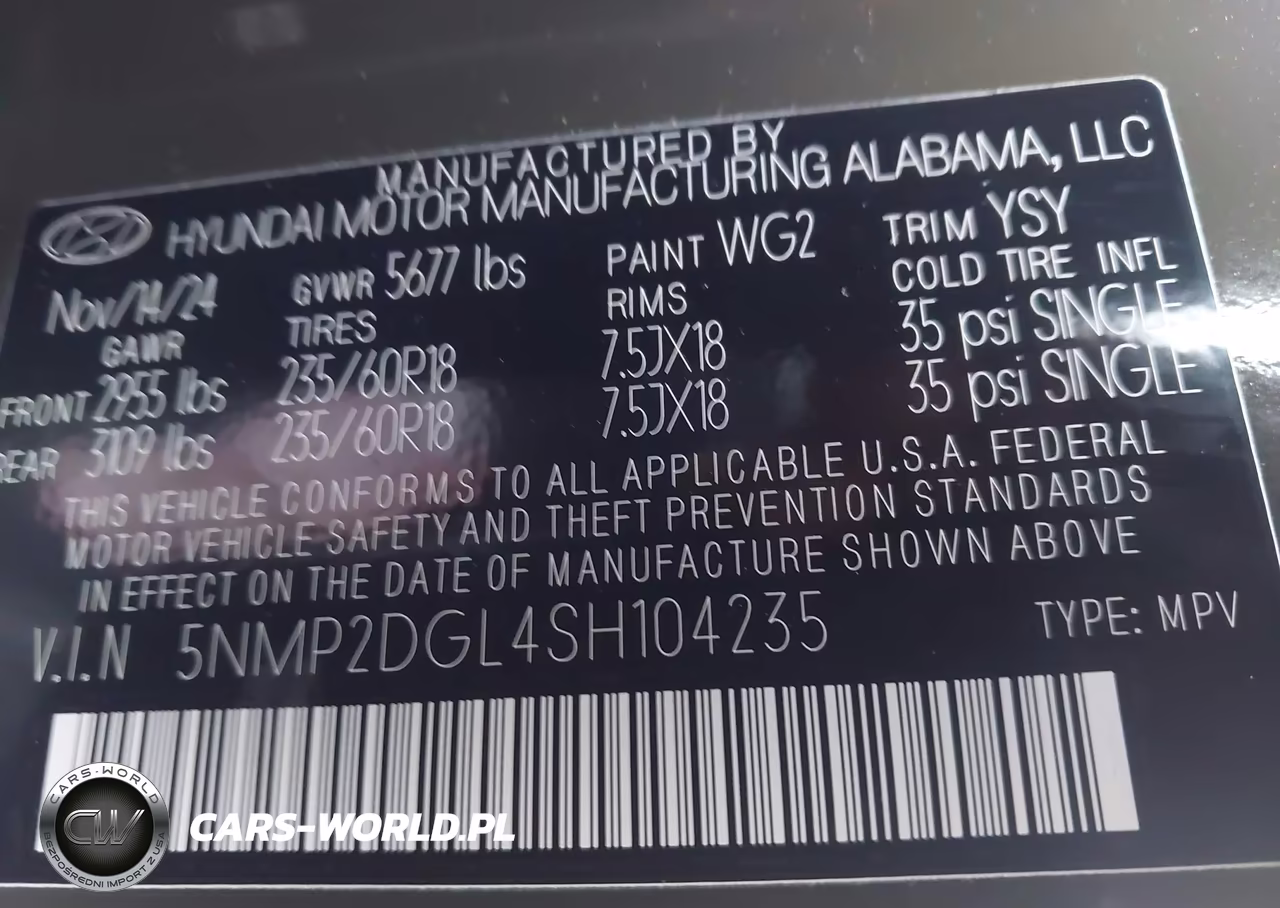 2025 Hyundai Santa Fe Sel VIN:5NMP2DGL4SH104235 - 9