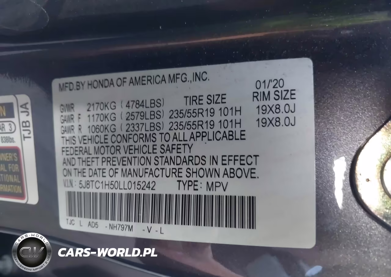 2020 Acura Rdx Technology Package VIN:5J8TC1H50LL015242 - 9