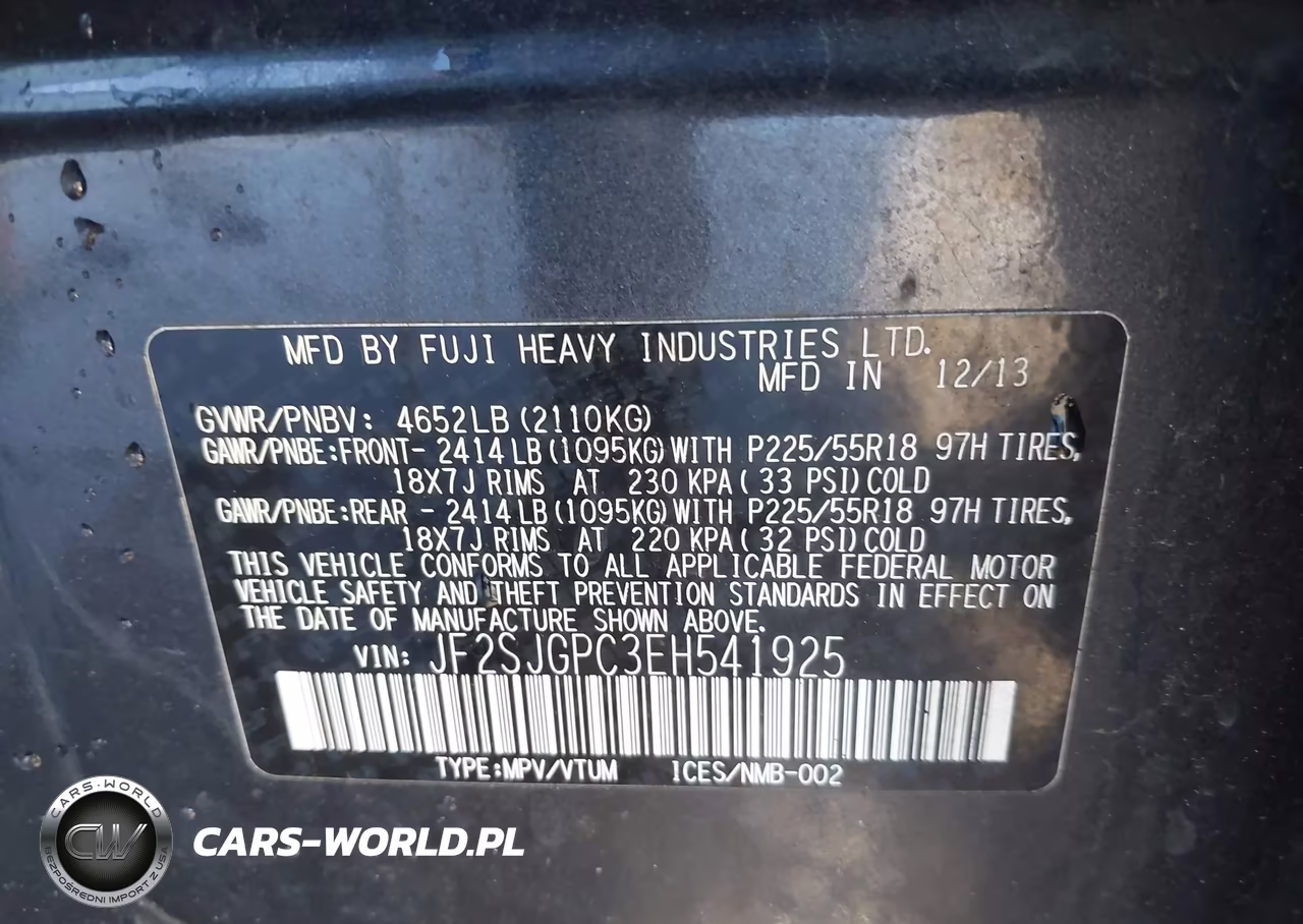 2014 Subaru Forester 2.0Xt Touring VIN:JF2SJGPC3EH541925 - 9