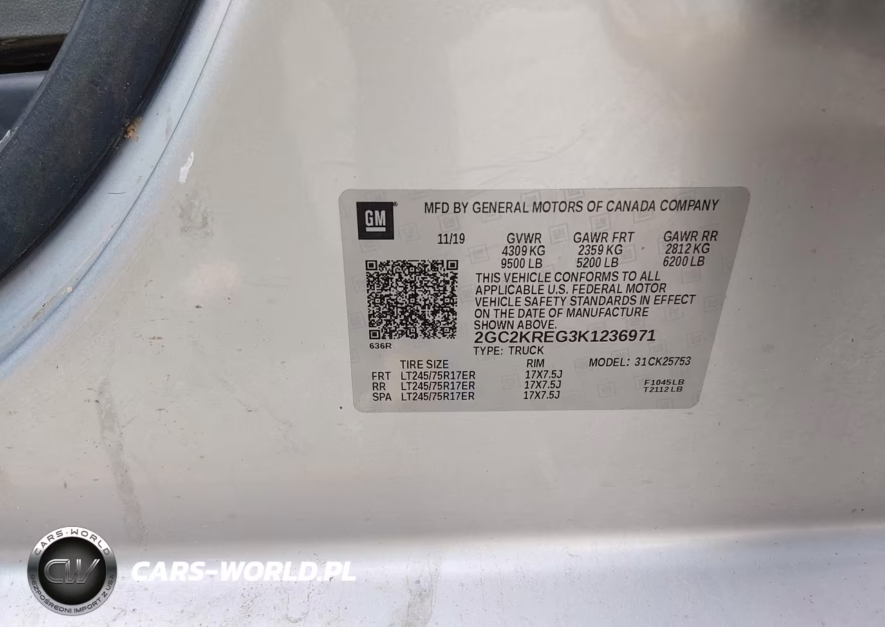 2019 Chevrolet Silverado 2500Hd Wt VIN:2GC2KREG3K1236971 - 9