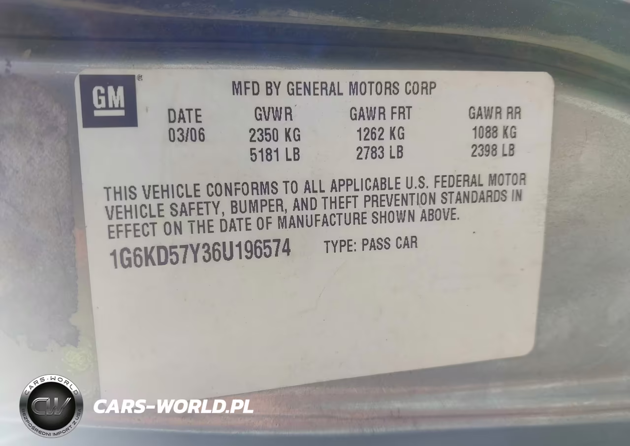 2006 Cadillac Dts Standard VIN:1G6KD57Y36U196574 - 9