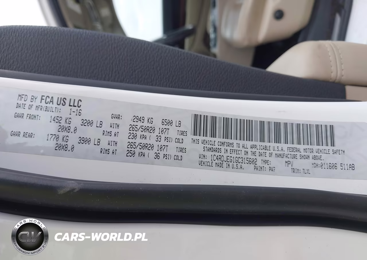 2016 Dodge Durango Citadel VIN:1C4RDJEG1GC315602 - 9