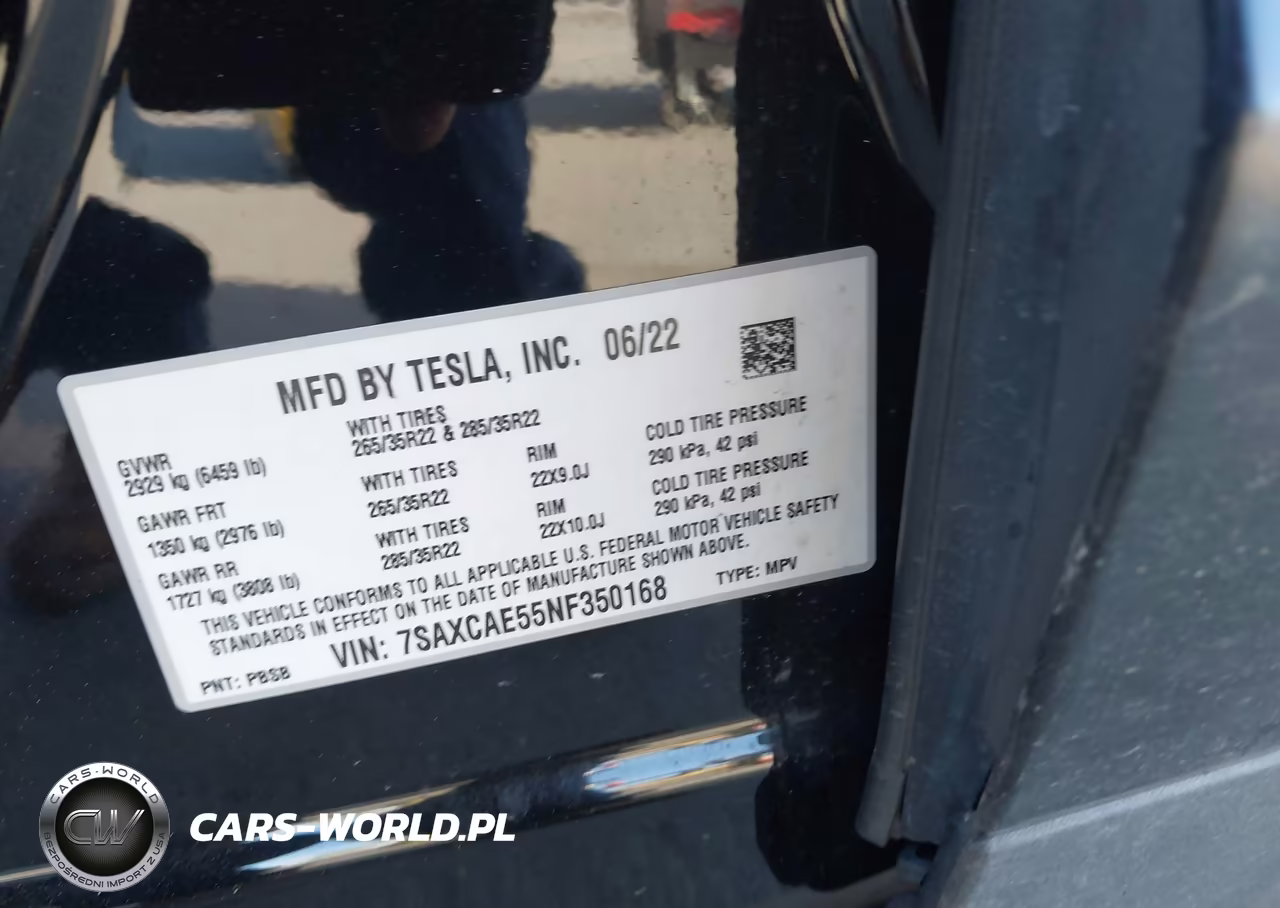 2022 Tesla Model X Dual Motor All-Wheel Drive VIN:7SAXCAE55NF350168 - 9