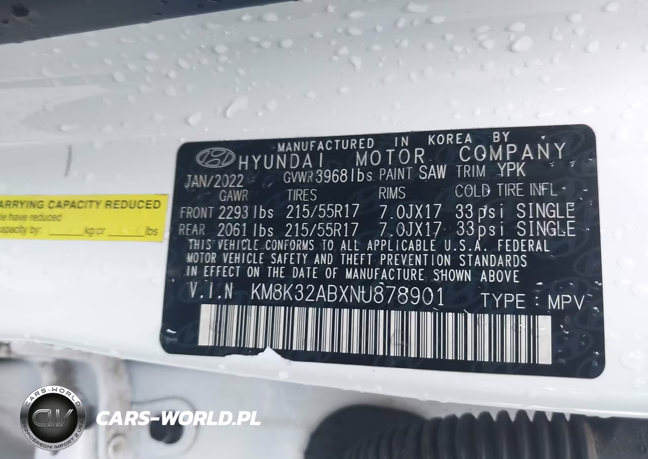 2022 Hyundai Kona Sel VIN:KM8K32ABXNU878901 - 9