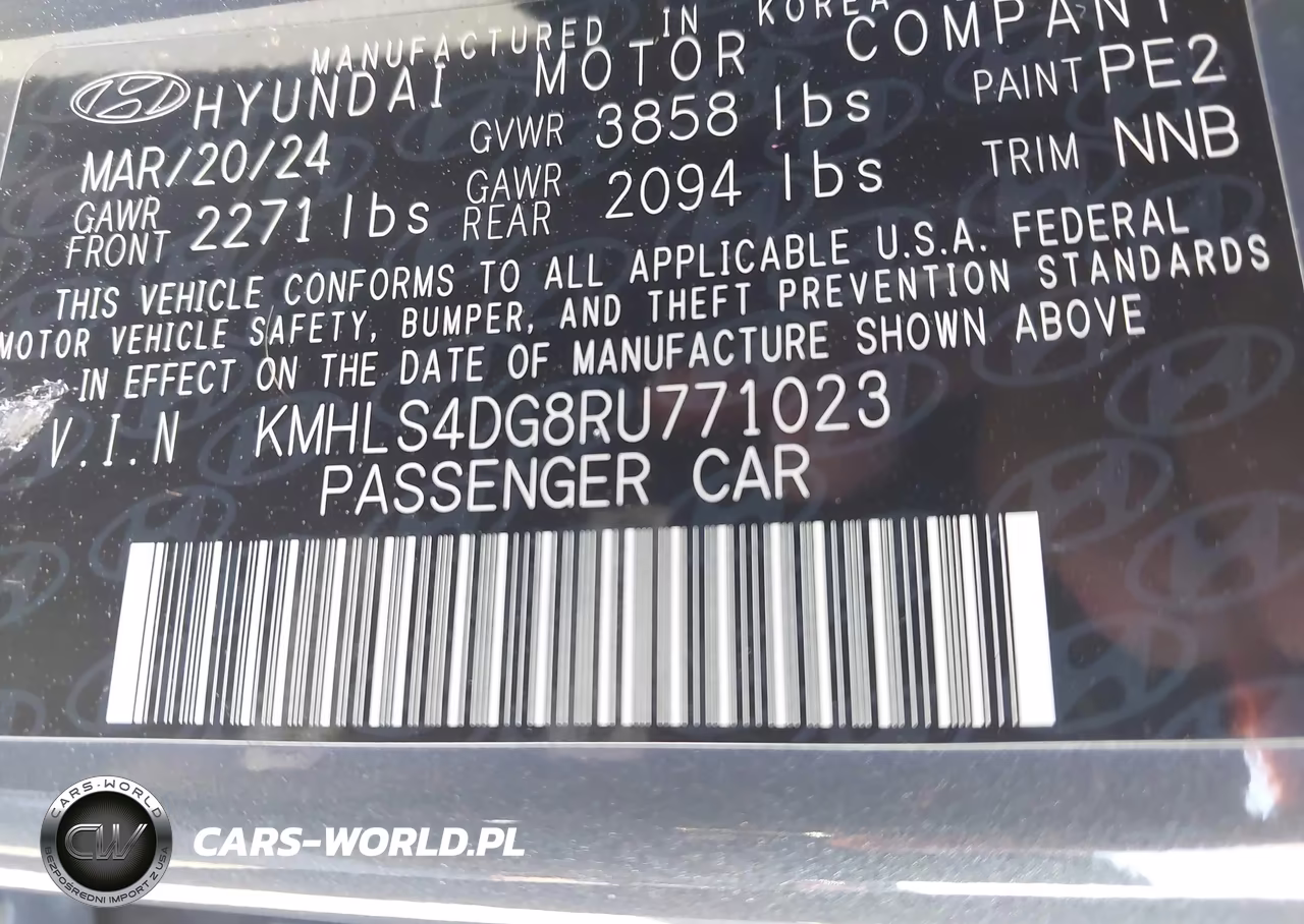 2024 Hyundai Elantra Sel VIN:KMHLS4DG8RU771023 - 7