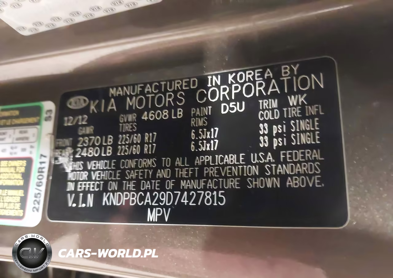 2013 Kia Sportage Lx VIN:KNDPBCA29D7427815 - 9