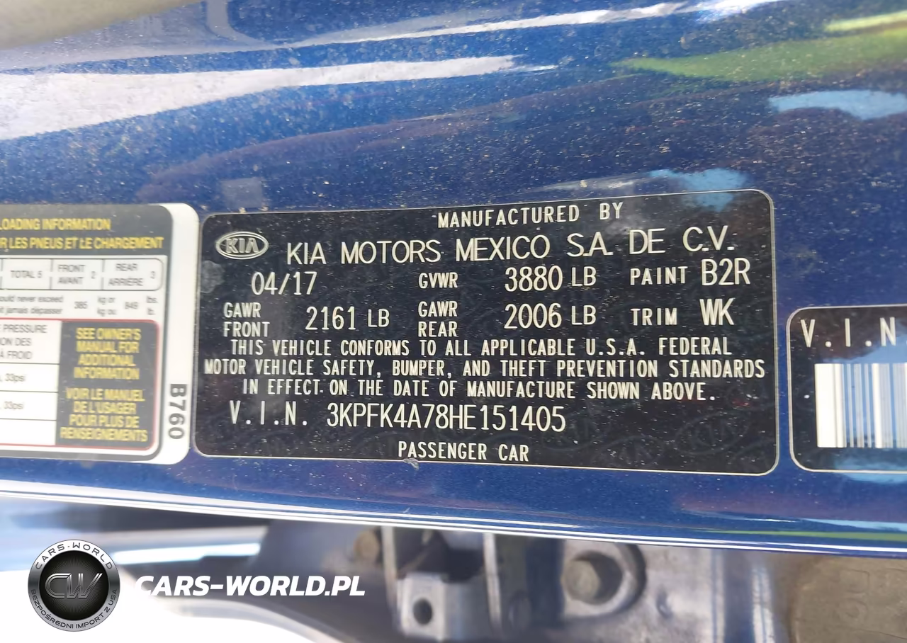 2017 Kia Forte Lx VIN:3KPFK4A78HE151405 - 9