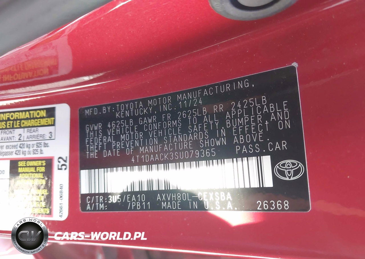 2025 Toyota Camry Se VIN:4T1DAACK3SU079365 - 9