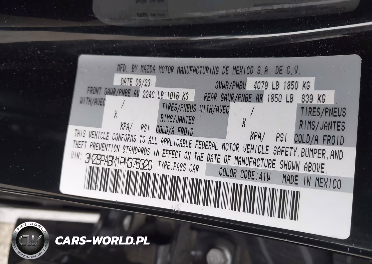 2023 Mazda Mazda3 2.5 S Select VIN:3MZBPABM1PM376320 - 9
