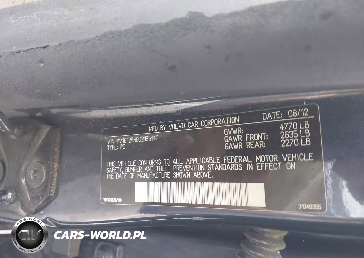 2013 Volvo S60 T5 VIN:YV1612FH0D2185140 - 9