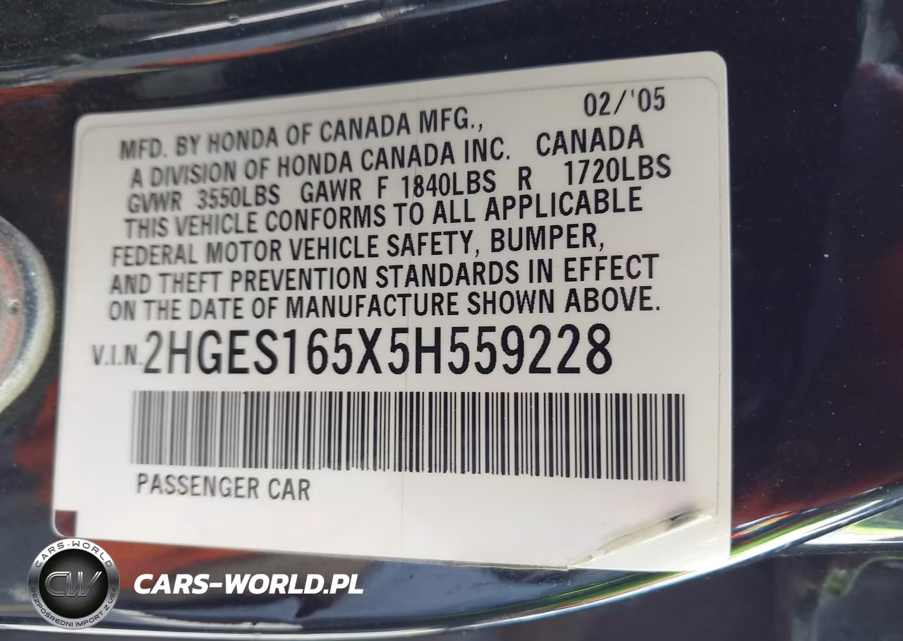 2005 Honda Civic Lx VIN:2HGES165X5H559228 - 9