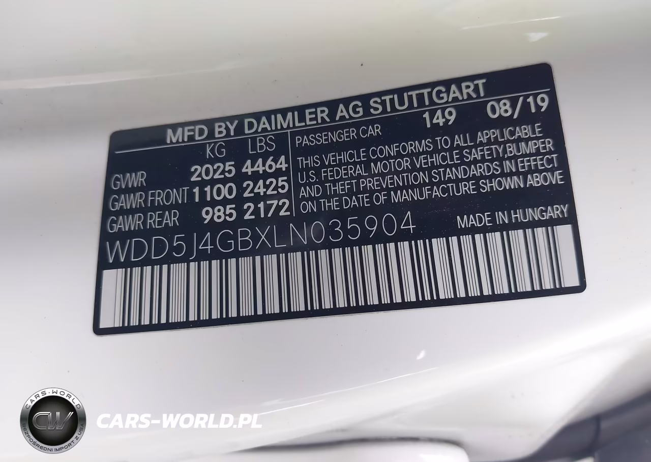 2020 Mercedes-Benz Cla 250 VIN:WDD5J4GBXLN035904 - 9