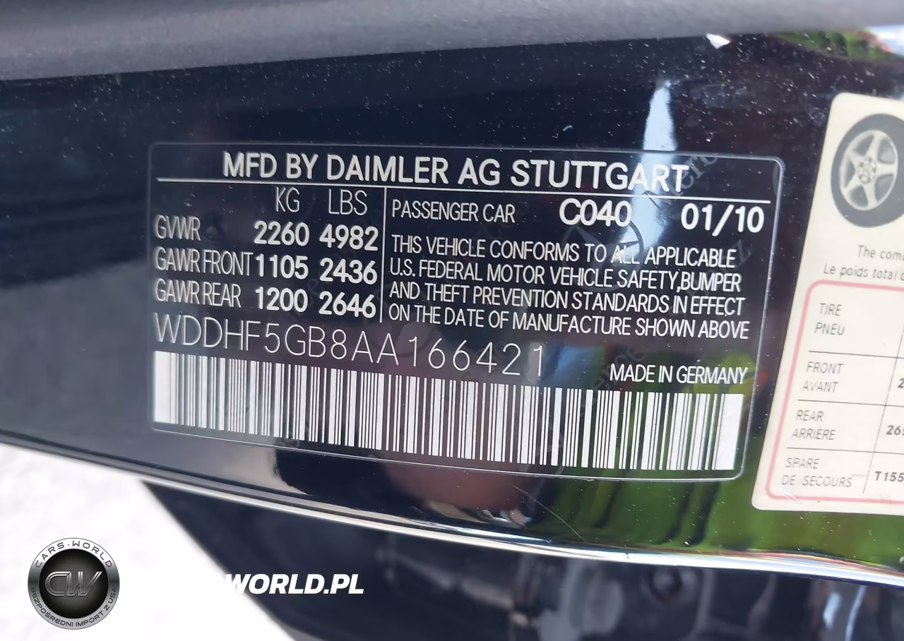 2010 Mercedes-Benz E 350 VIN:WDDHF5GB8AA166421 - 9