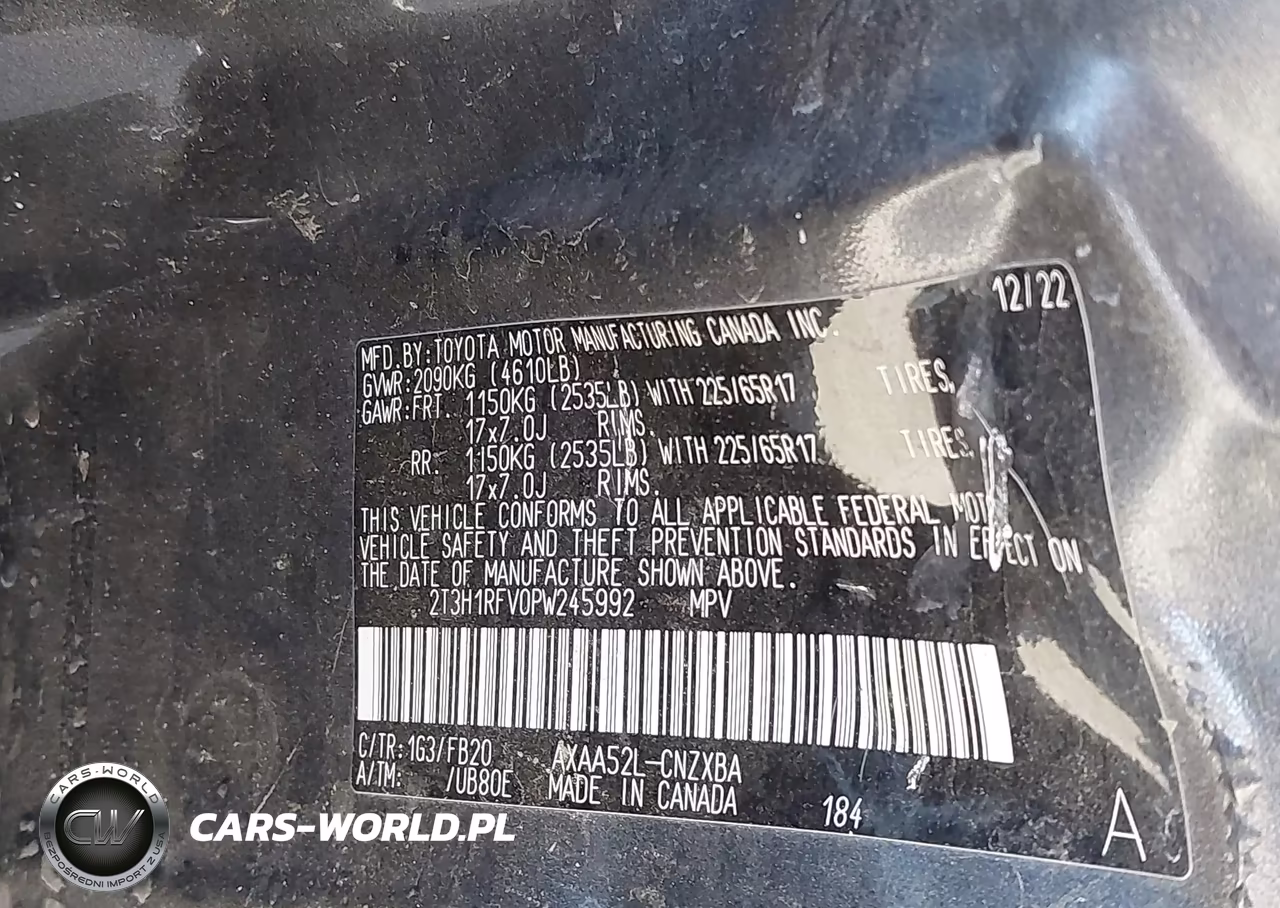 2023 Toyota Rav4 Le VIN:2T3H1RFV0PW245992 - 9