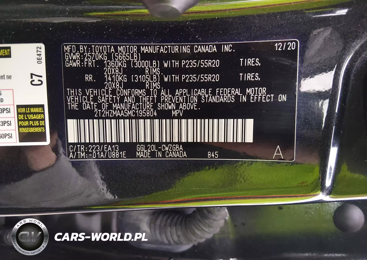 2021 Lexus Rx 350 VIN:2T2HZMAA5MC195804 - 9