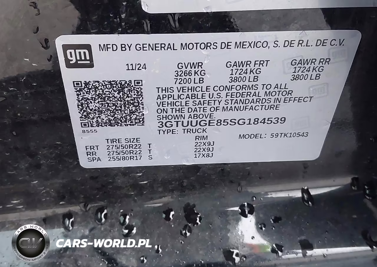 2025 GMC Sierra 1500 4Wd Short Box Denali VIN:3GTUUGE85SG184539 - 9