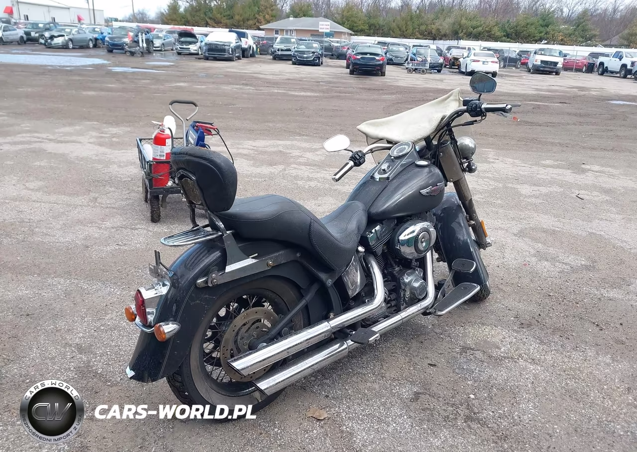 2014 Harley-Davidson Flstn Softail Deluxe VIN:1HD1JDV10EB022634 - 4