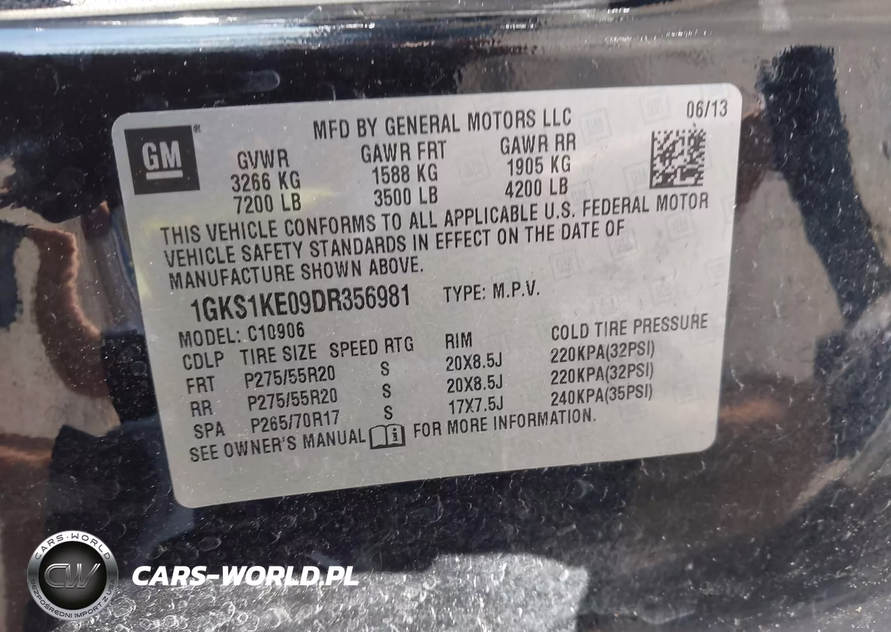 2013 GMC Yukon Xl 1500 Slt VIN:1GKS1KE09DR356981 - 9