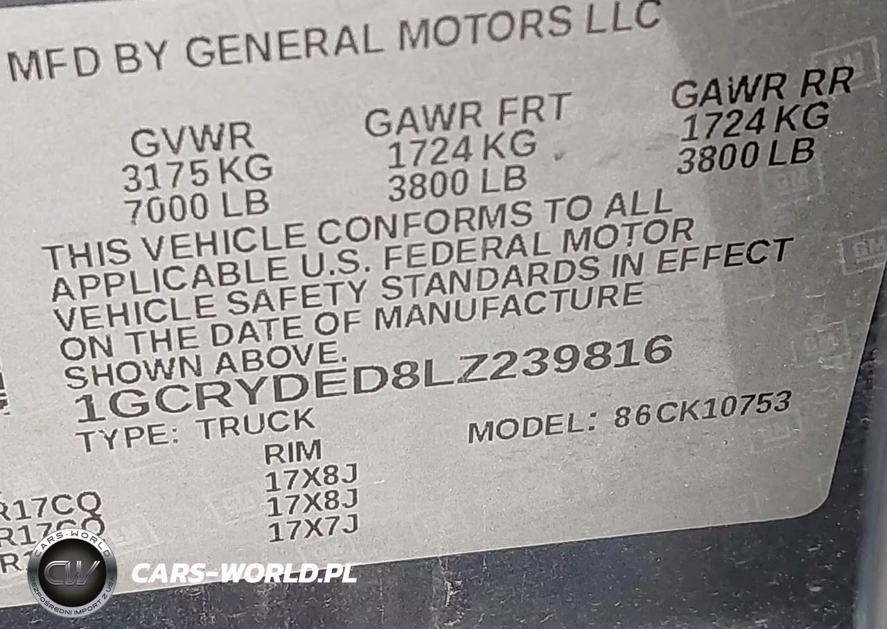 2020 Chevrolet Silverado 1500 VIN:1GCRYDED8LZ239816 - 9