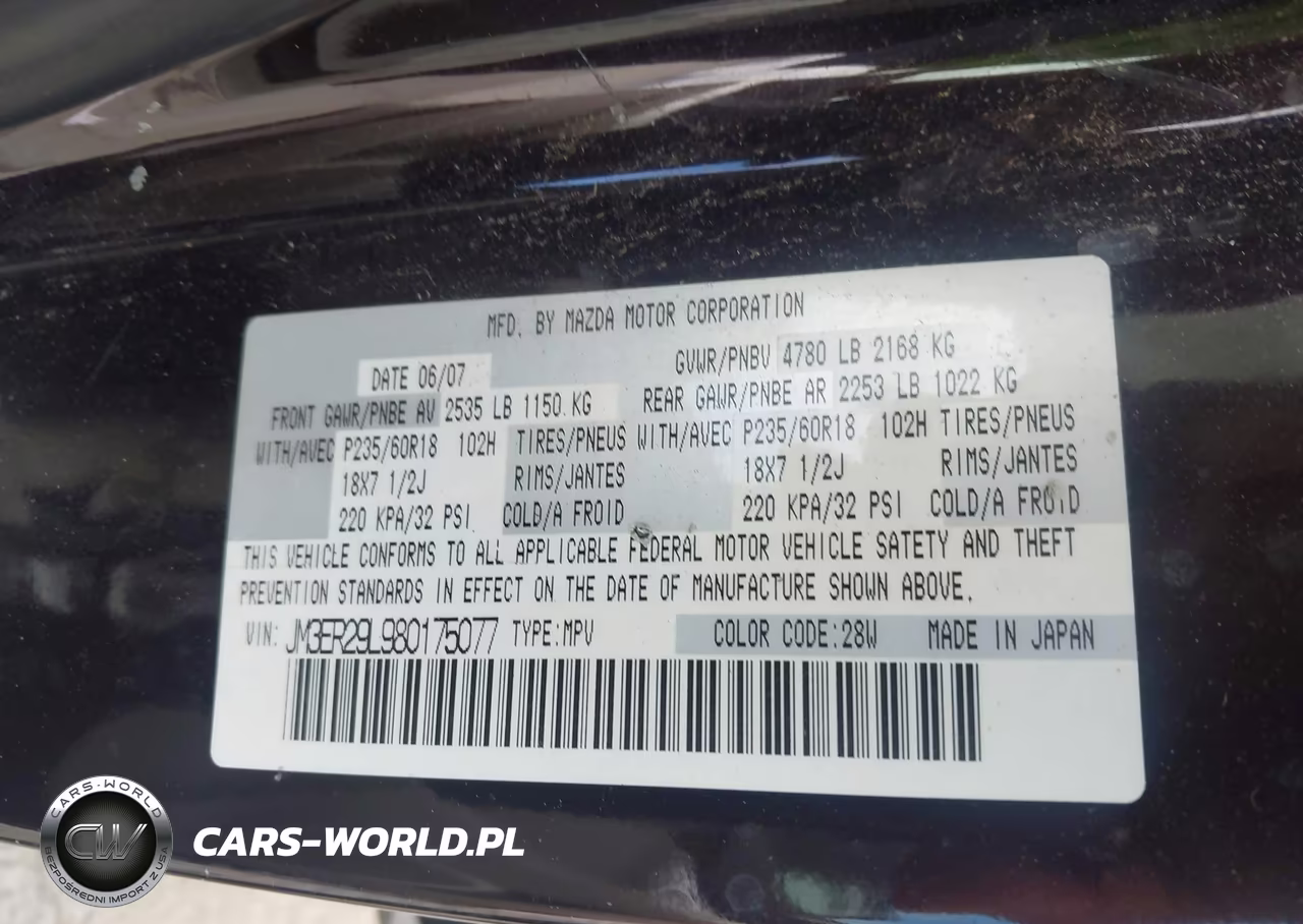 2008 Mazda Cx-7 Grand Touring VIN:JM3ER29L980175077 - 9