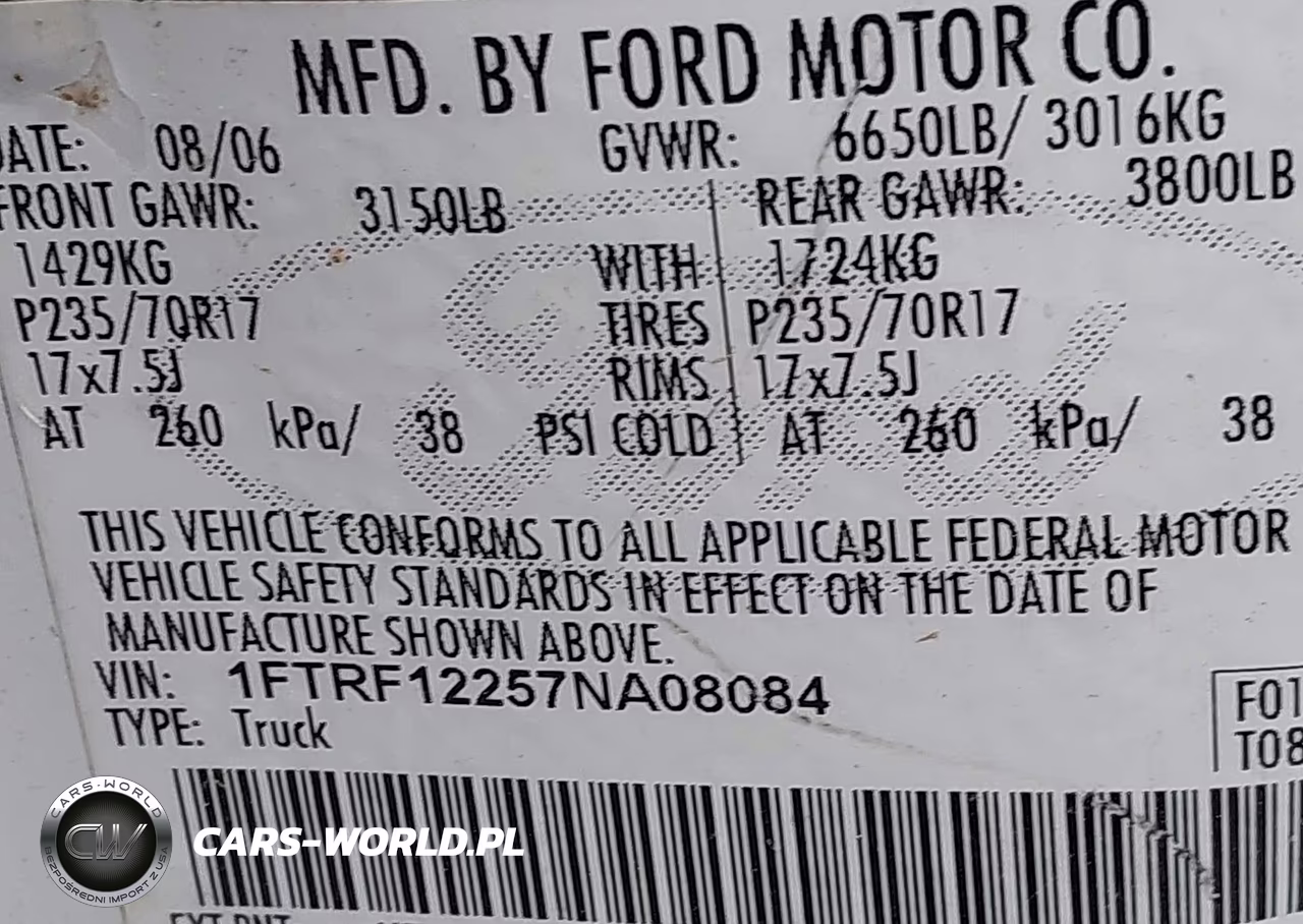 2007 Ford F-150 Stx-Xl-Xlt VIN:1FTRF12257NA08084 - 9