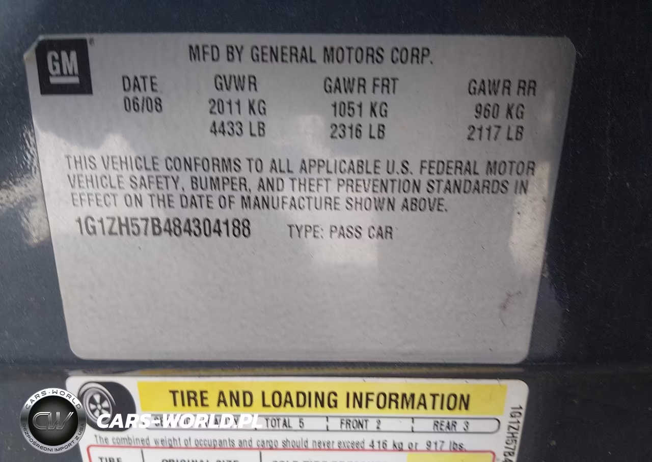 2008 Chevrolet Malibu Lt VIN:1G1ZH57B484304188 - 9