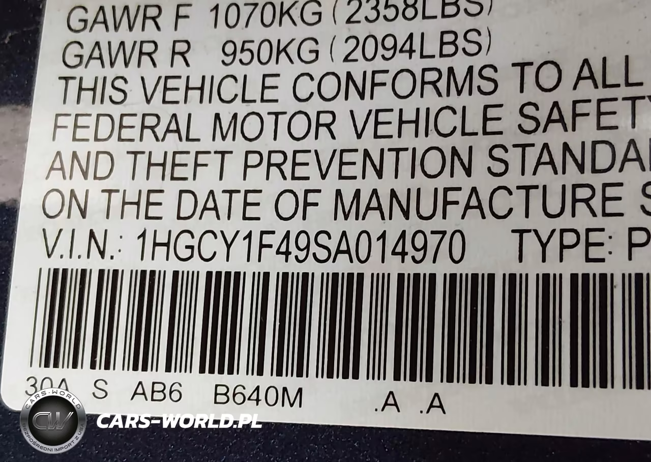 2025 Honda Accord Se VIN:1HGCY1F49SA014970 - 9