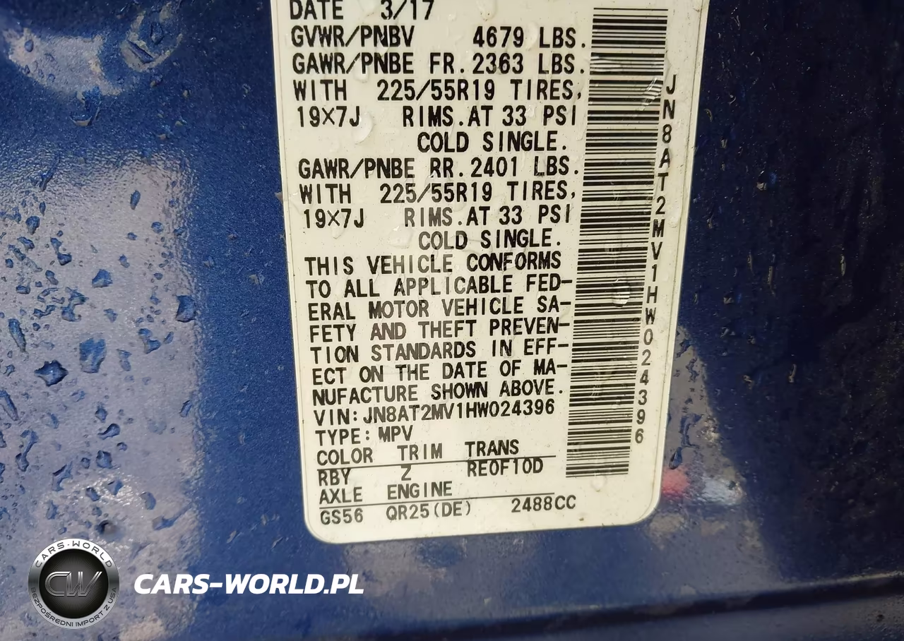 2017 Nissan Rogue Sl VIN:JN8AT2MV1HW024396 - 9