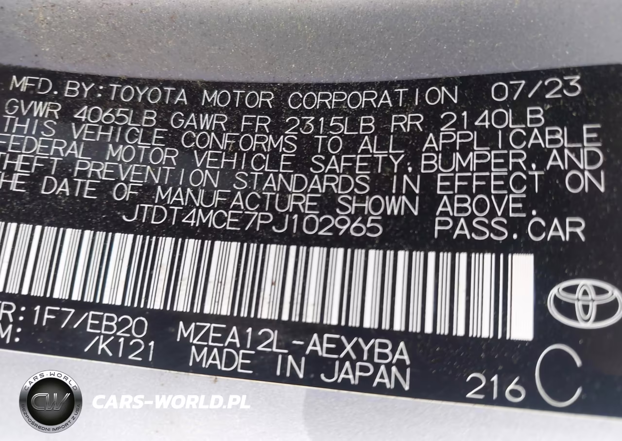 2023 Toyota Corolla Xse VIN:JTDT4MCE7PJ102965 - 9