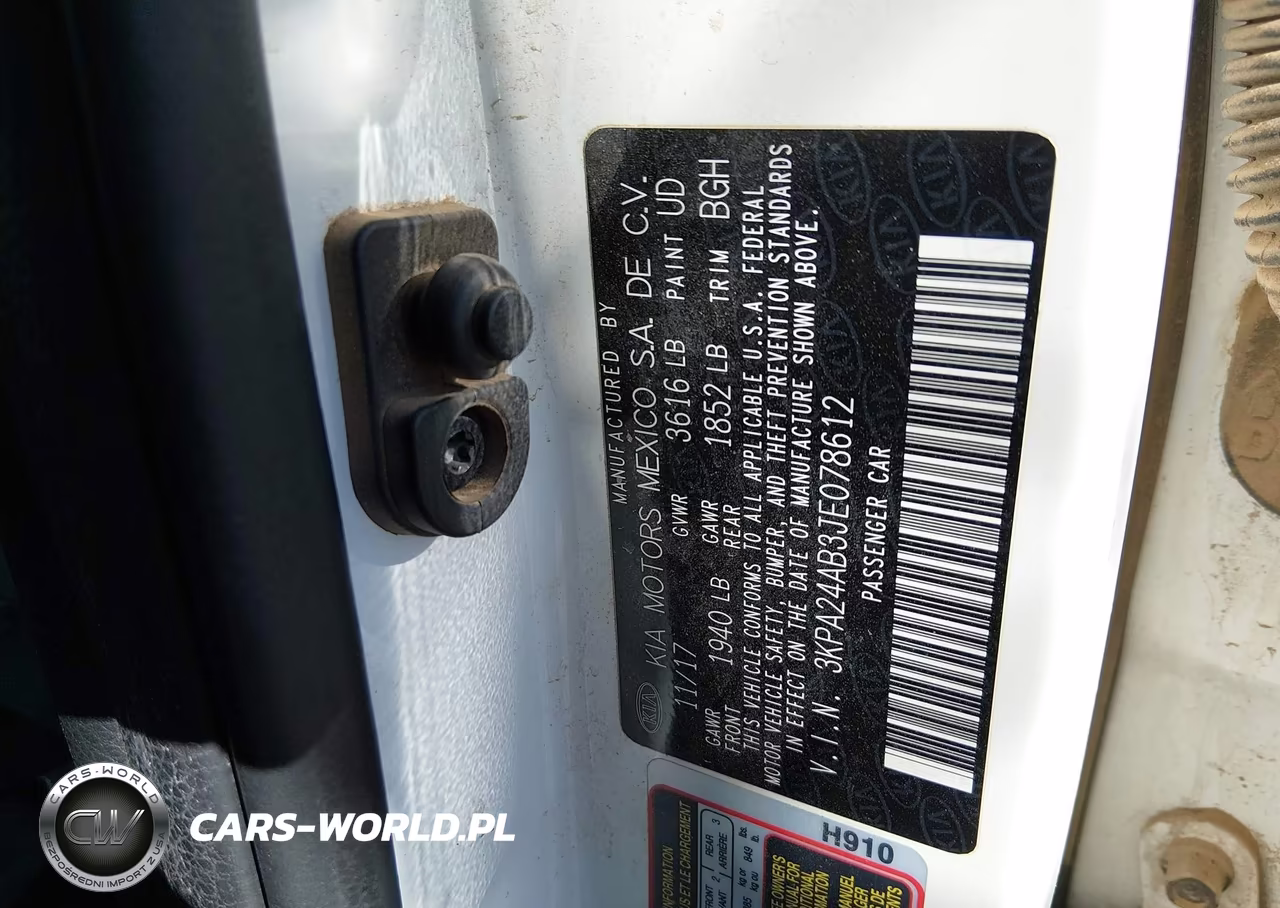 2018 Kia Rio Lx VIN:3KPA24AB3JE078612 - 9