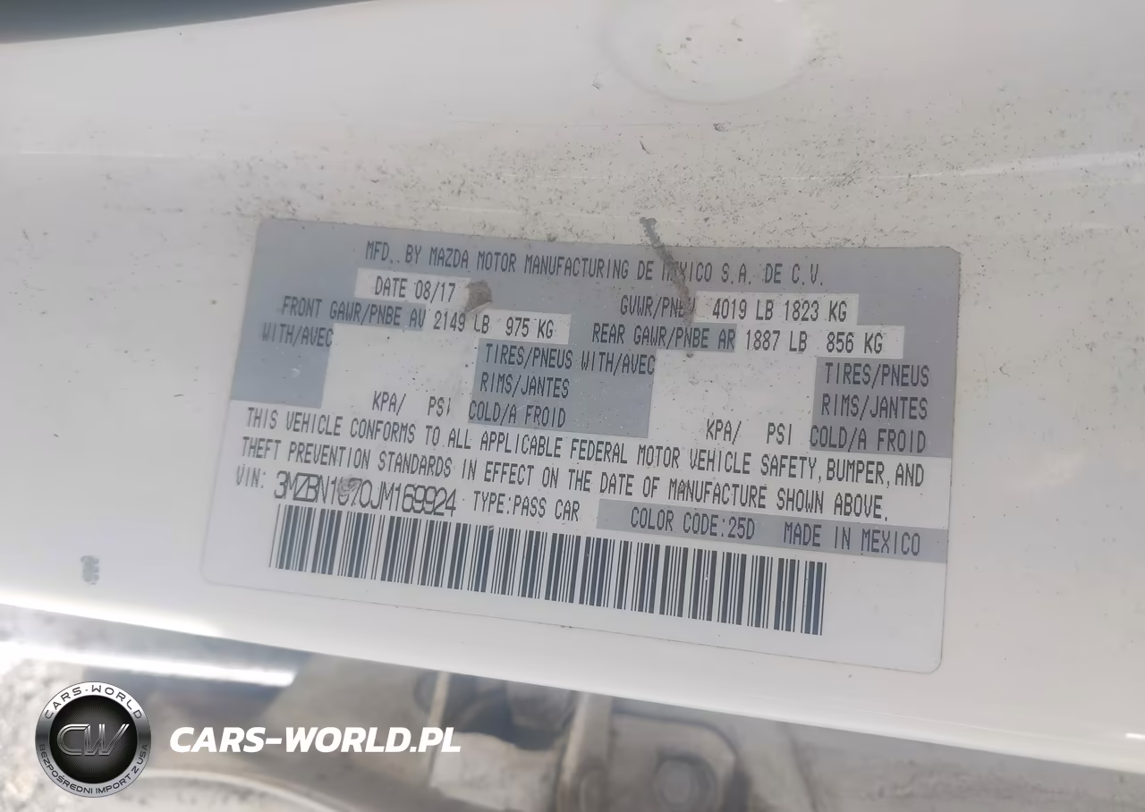 2018 Mazda Mazda3 Sport VIN:3MZBN1U70JM169924 - 9