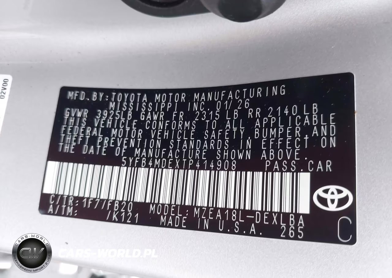 2026 Toyota Corolla Le VIN:5YFB4MDEXTP414908 - 9