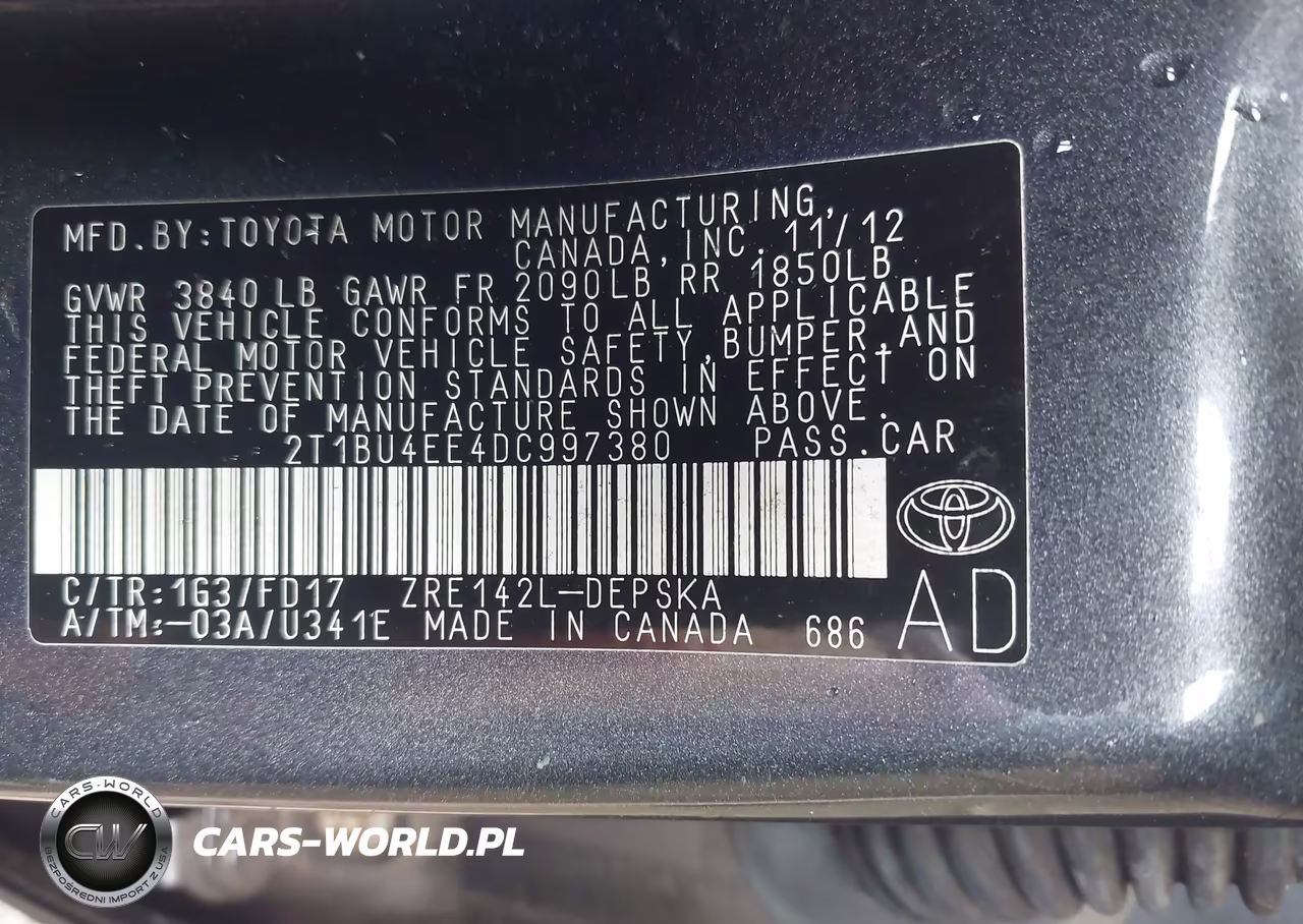 2013 Toyota Corolla S-S Special Edition VIN:2T1BU4EE4DC997380 - 9