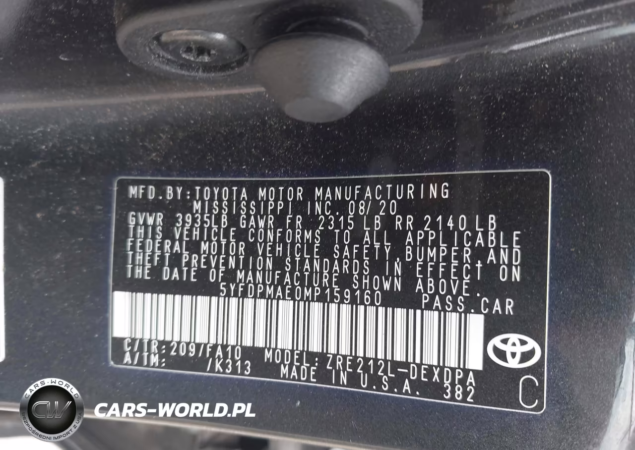 2021 Toyota Corolla L VIN:5YFDPMAE0MP159160 - 9