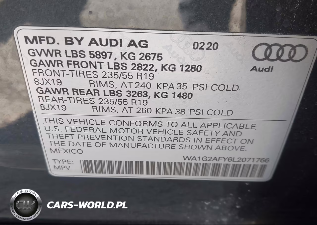 2020 Audi Q5 Premium 55 Tfsi E Quattro S Tronic VIN:WA1G2AFY6L2071766 - 9