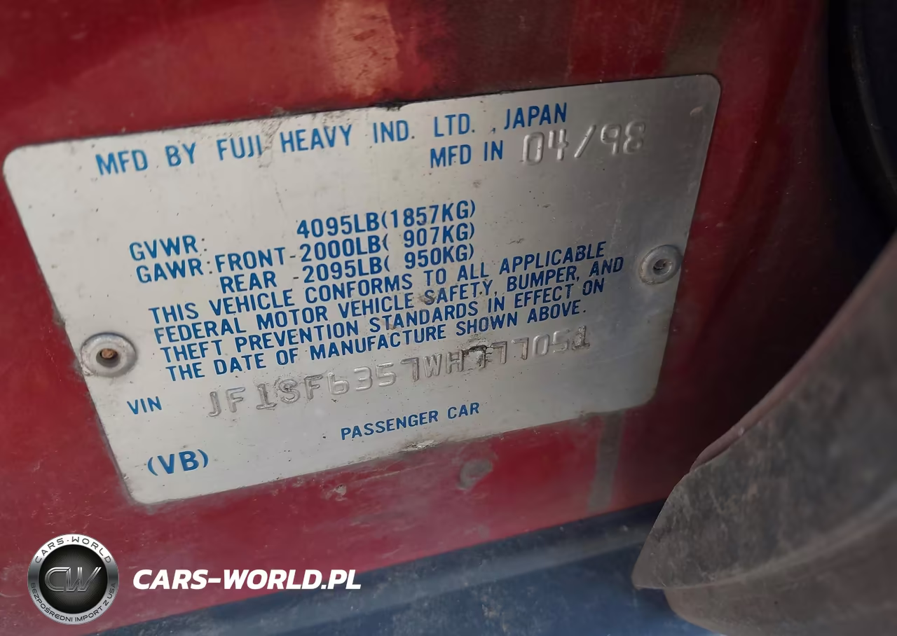 1998 Subaru Forester L VIN:JF1SF6357WH777051 - 9