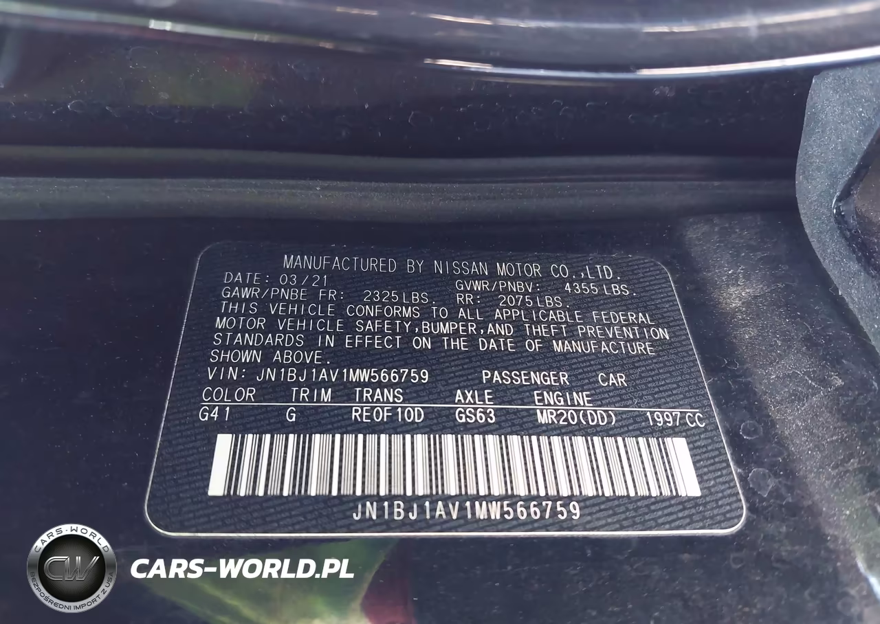 2021 Nissan Rogue Sport S Fwd Xtronic Cvt VIN:JN1BJ1AV1MW566759 - 9