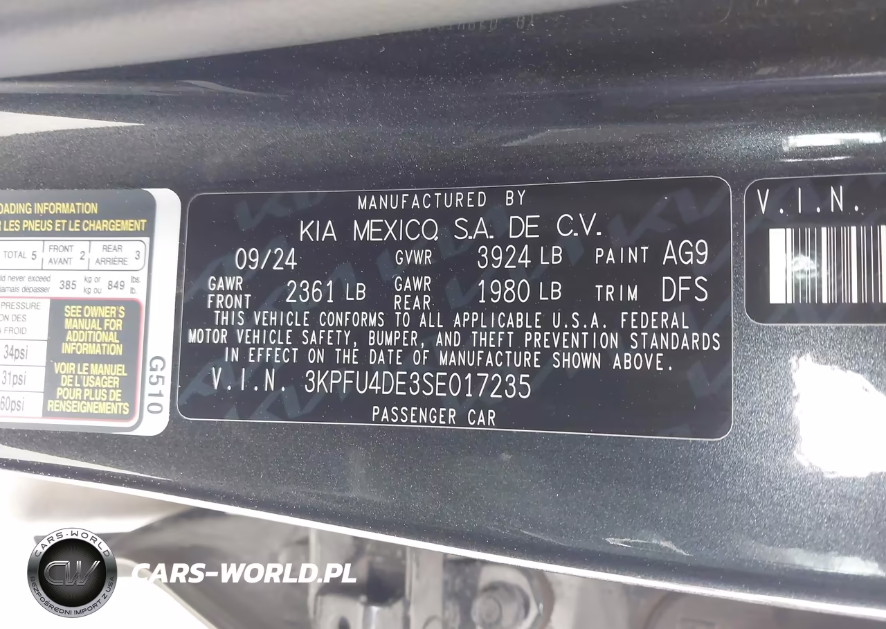 2025 Kia K4 Ex VIN:3KPFU4DE3SE017235 - 9