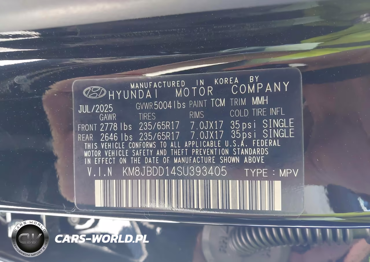 2025 Hyundai Tucson Hybrid Blue VIN:KM8JBDD14SU393405 - 9