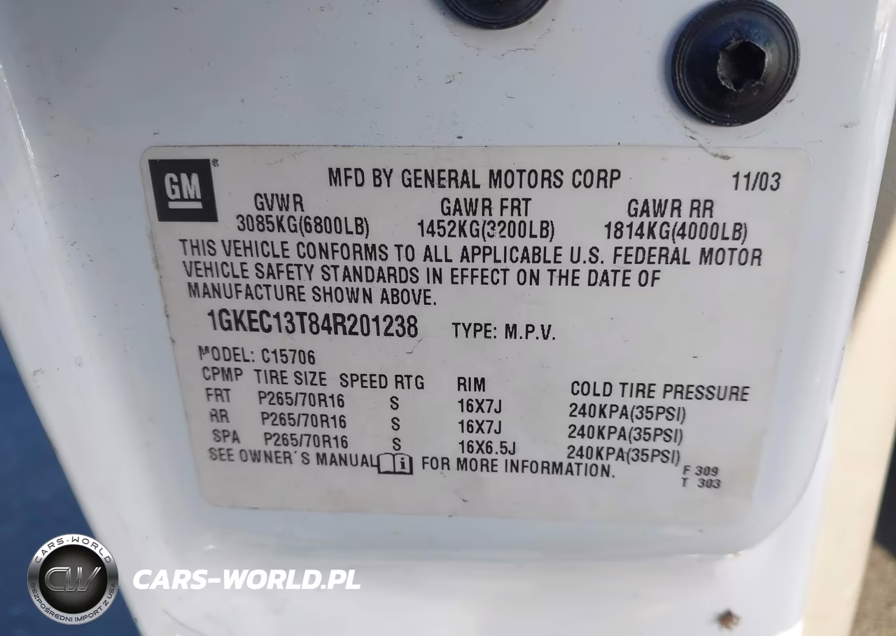 2004 GMC Yukon Sle VIN:1GKEC13T84R201238 - 9