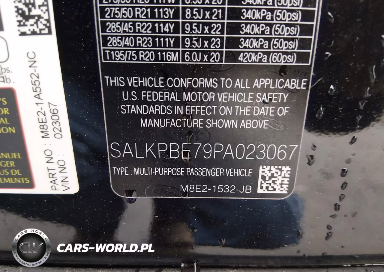 2023 Land Rover Range Rover P530 Se VIN:SALKPBE79PA023067 - 9
