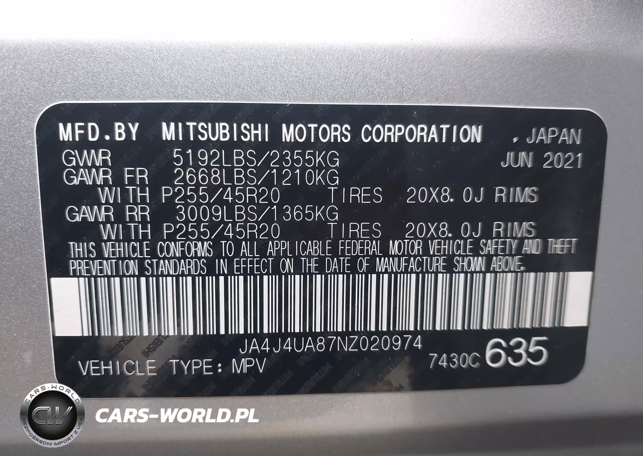 2022 Mitsubishi Outlander Black Edition S-Awc-Se 2.5 S-Awc-Se Launch Edition S-Awc VIN:JA4J4UA87NZ020974 - 9