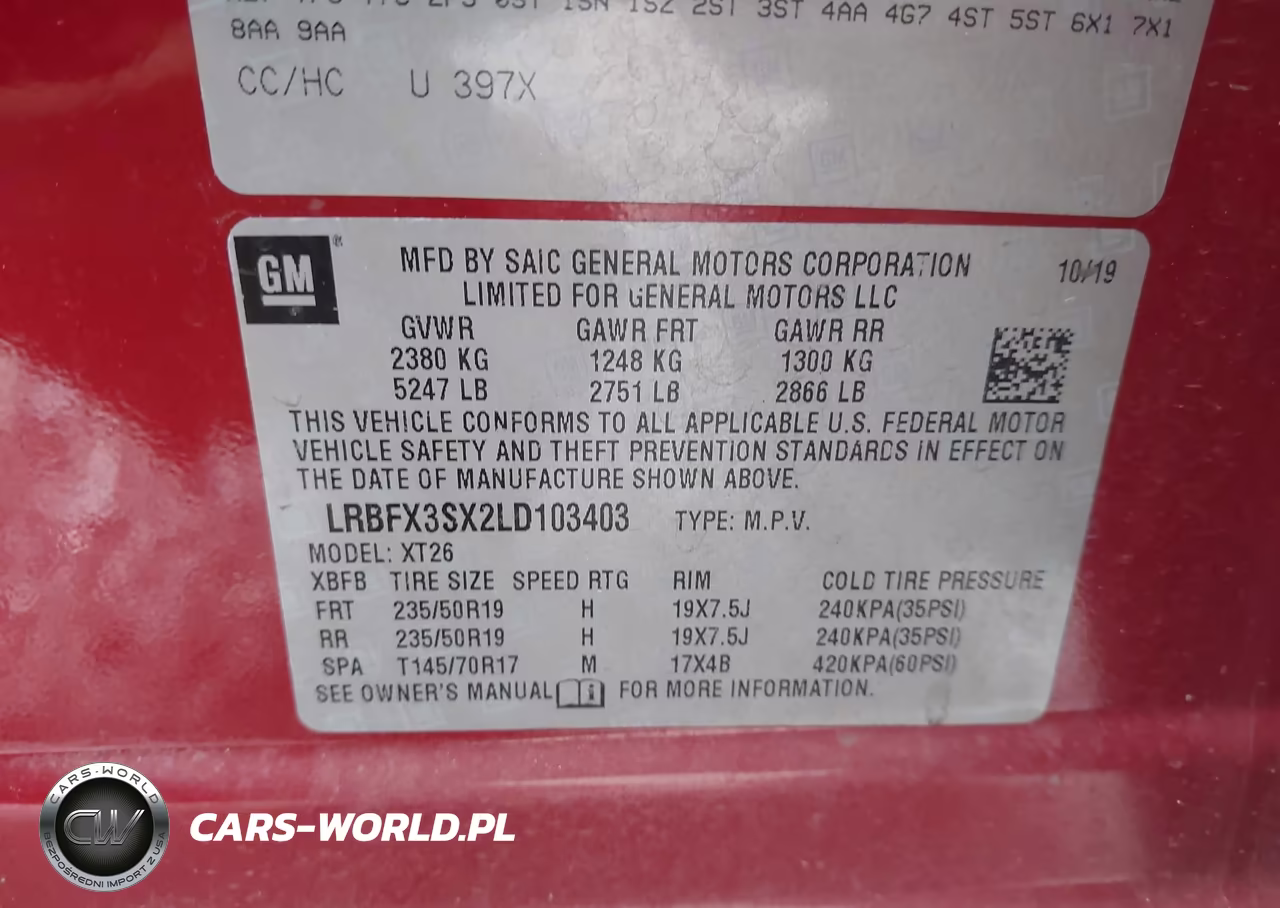 2020 Buick Envision Awd Premium I VIN:LRBFX3SX2LD103403 - 9